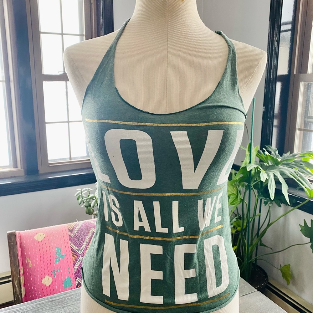 Spiritual Gangster Yogi Tank “Love is all we need”